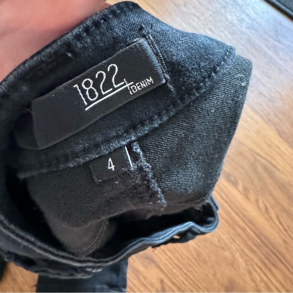 1822 Denim size 4 black skinny jeans - Picture 5 of 8